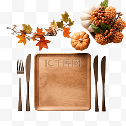 银器书籍图片_秋季餐桌布置感恩节或秋季收获餐