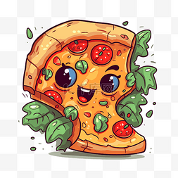 披萨包装盒图片_可愛的比薩 向量