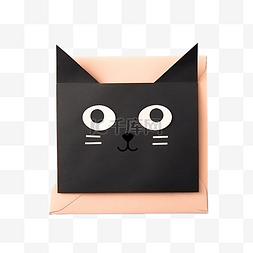 贺卡diy图片_如何用黑猫制作原始信封用于万圣