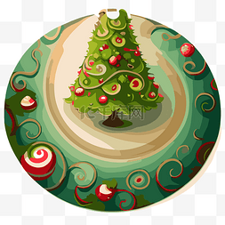 垫子餐垫图片_圣诞树裙子 向量