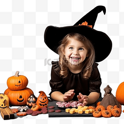 文化传统蓝色图片_小女孩在地板上玩耍并吃糖果