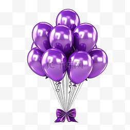 粉色的球球图片_紫色气球生日派对