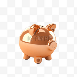 猪的存钱罐图片_孤立的存钱罐