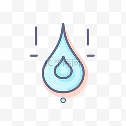水滴概念图标说明 向量