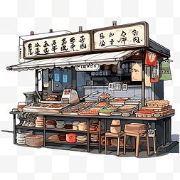 odeng韩国街头食品的插图