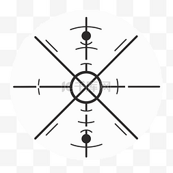 分数图图片_矢量抽象十字线标志矢量图