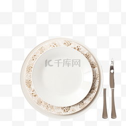盘子叉图片_带盘子的圣诞餐桌布置