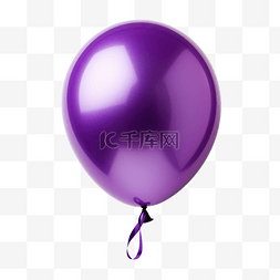 版式装饰图片_紫色生日气球