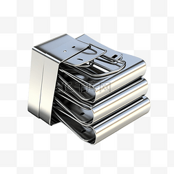 金属工艺工具图片_用于订书机隔离 3D 插图 3D 渲染的