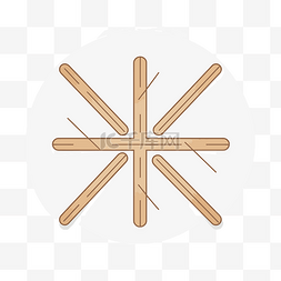 代表一根木棍的木棍符号 向量