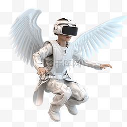 虚拟现实游戏图片_3d 角色元宇宙旅程飞行
