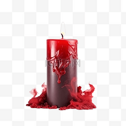 紅色烟雾图片_万圣节红蜡烛与烟雾