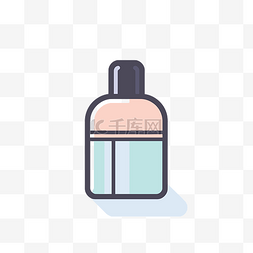 化妆品背景高清图片_平面设计图标中的小化妆品瓶 向