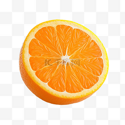 橙色水果剪纸