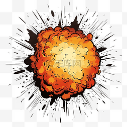 效果漫画图片_爆炸插画效果漫画书爆炸炸弹和爆