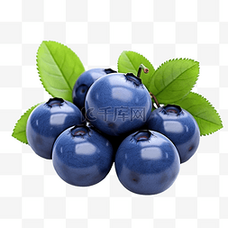 AI生成的新鲜蓝莓
