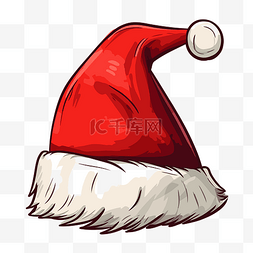 圣诞帽透明图片_透明圣诞老人帽子剪贴画 圣诞老