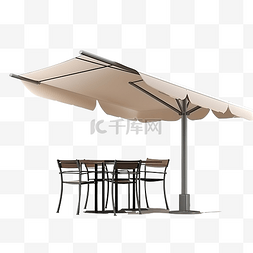 打开灯图片_3D咖啡馆大遮阳伞