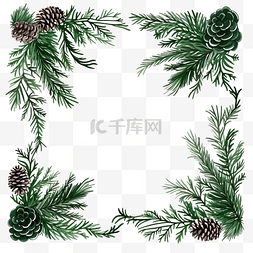 圣诞框架图片_圣诞框架图案枞树背景