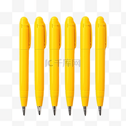 贴纸黄色书写标记文具收集工具