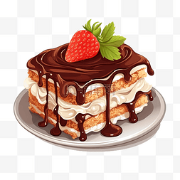 美味的蛋糕图片_美味的蛋糕插畫