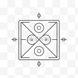 两个对称的图片_带有两个箭头和一个正方形的棋盘
