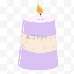 浪漫紫色蜡烛图片_紫色香薰蜡烛