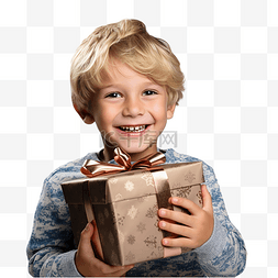 婴儿白人图片_白人小孩子在家打开圣诞礼物