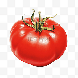 水果轮廓图图片_描绘为轮廓图的番茄