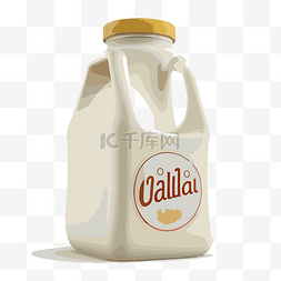 牛奶壶图片_加侖牛奶 向量