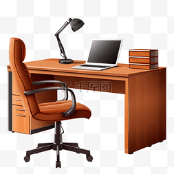 办公桌与椅子 PNG