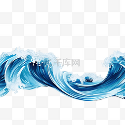 波浪唯美图片_唯美波浪边框