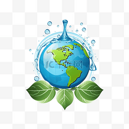 地球全球图片_节约用水地球资源生态保护理念