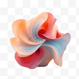 未来派抽象多彩形状 3d 渲染 ai 生