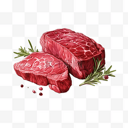 牛排肉png插图