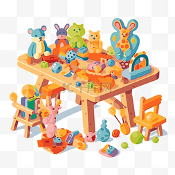 桌上玩具 向量