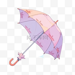 简约风格的雨伞插画
