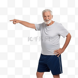 慢跑的老人图片_爷爷穿着运动服锻炼老人祖父母做