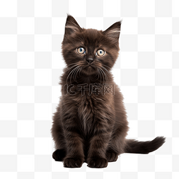 棕色的小猫图片_纯色背景的 java 小猫照片