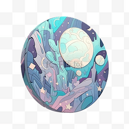 terra luna 徽章加密 3d 渲染