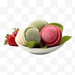 清脆口味图片_大福草莓红豆和大福草莓抹茶日式