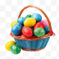 复活节篮子里有鸡蛋