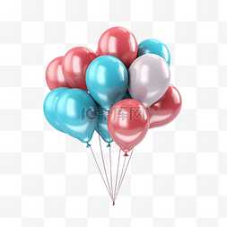 气球 3d 渲染