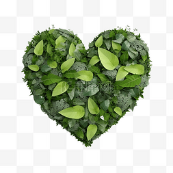 3d 插图爱植物和地球