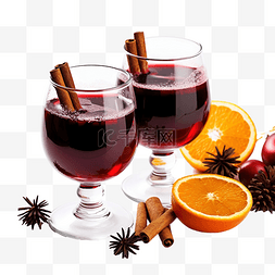 美味热饮图片_一杯美味的热红酒和圣诞小玩意