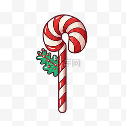 手杖图片_hygge 舒适的圣诞糖果手杖隔离
