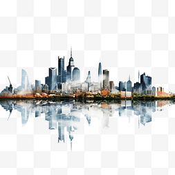 建造城市图片_城市天际线城市景观
