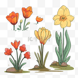 初中补课图片_primavera 剪贴画集带有黄色和橙色
