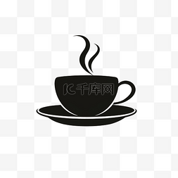 一杯咖啡或茶的轮廓