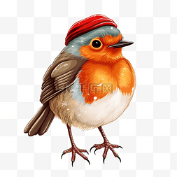 形象的鸟艺术图片_圣诞节卡通剪贴画